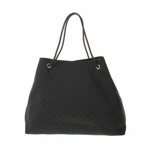GUCCI GG Tote Bag Black Nylon